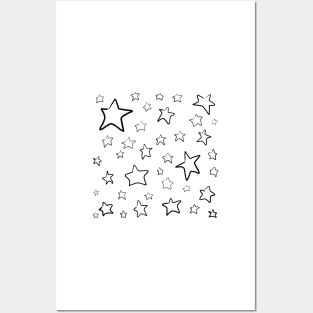 COLOR ME! Star Drawings Posters and Art